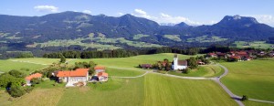 Luftbild Rieplhof Oberleiten Steinkirchen Samerberg